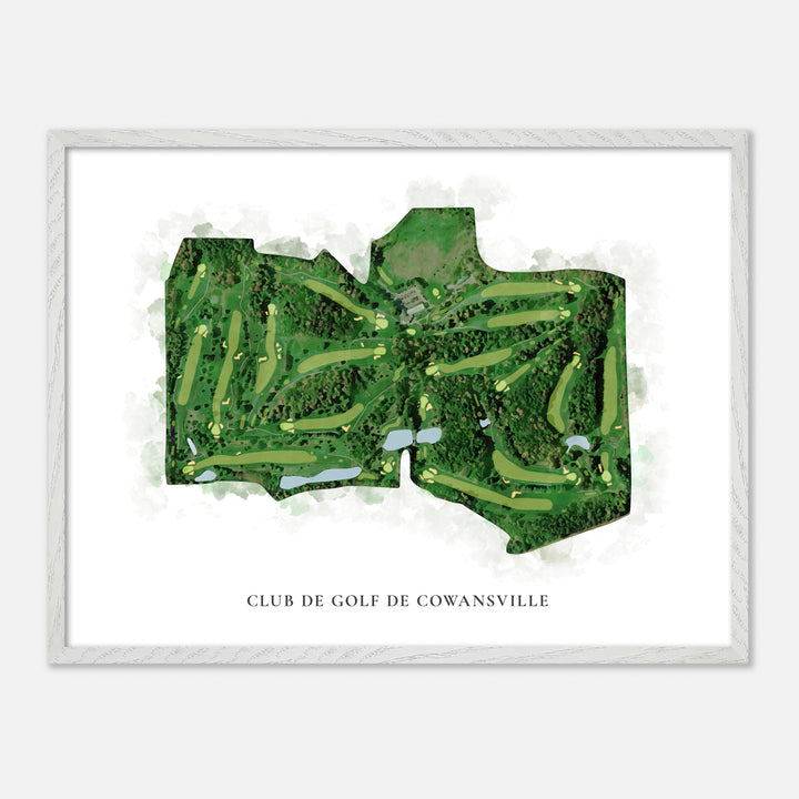 Print of Club de Golf de Cowansville Classic Map