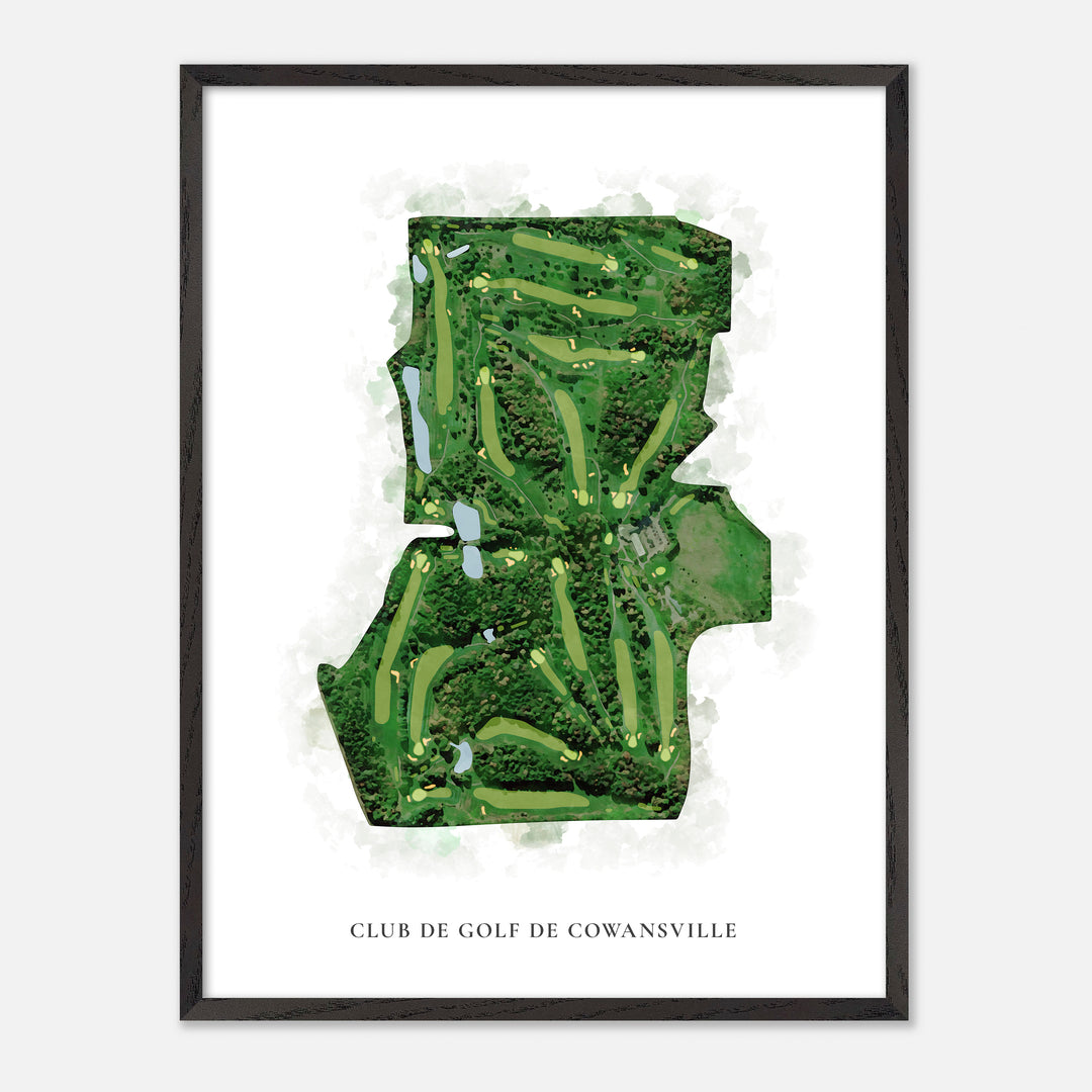 Print of Club de Golf de Cowansville Classic Map