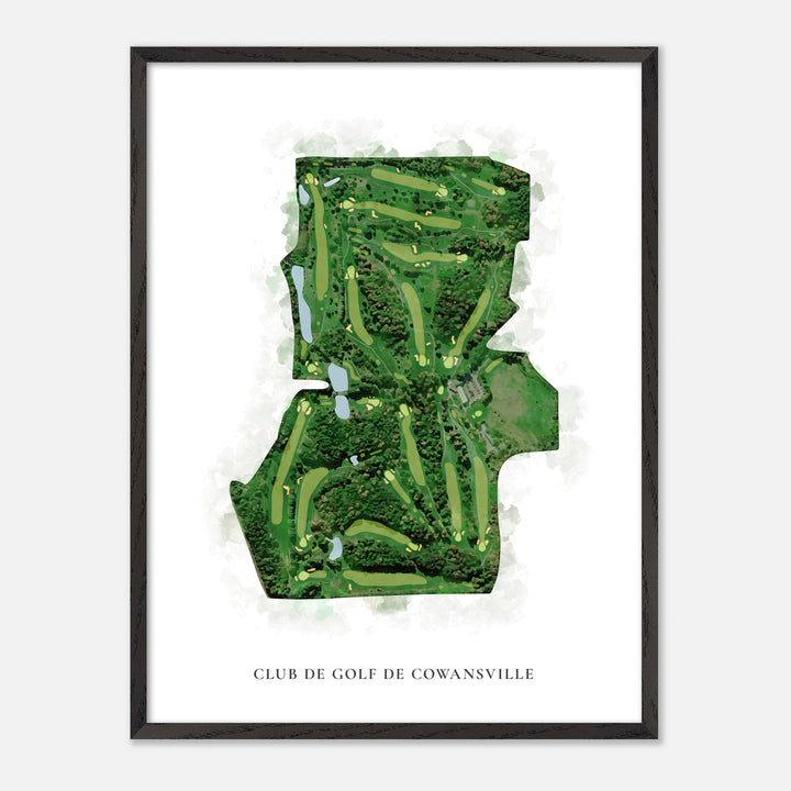 Print of Club de Golf de Cowansville Classic Map