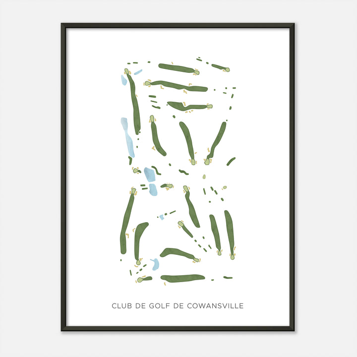Print of Club de Golf de Cowansville Modern Map