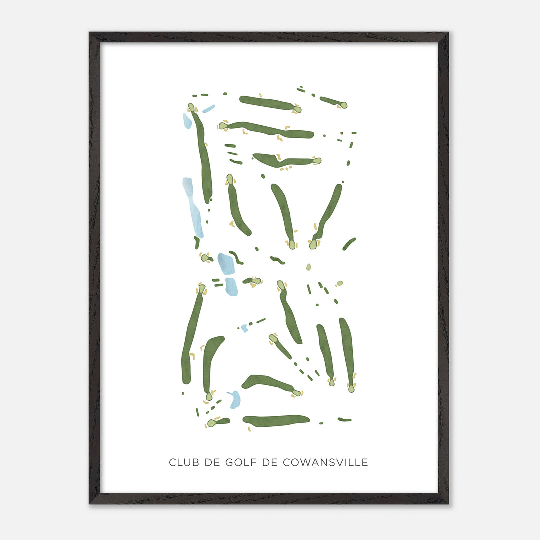 Print of Club de Golf de Cowansville Modern Map