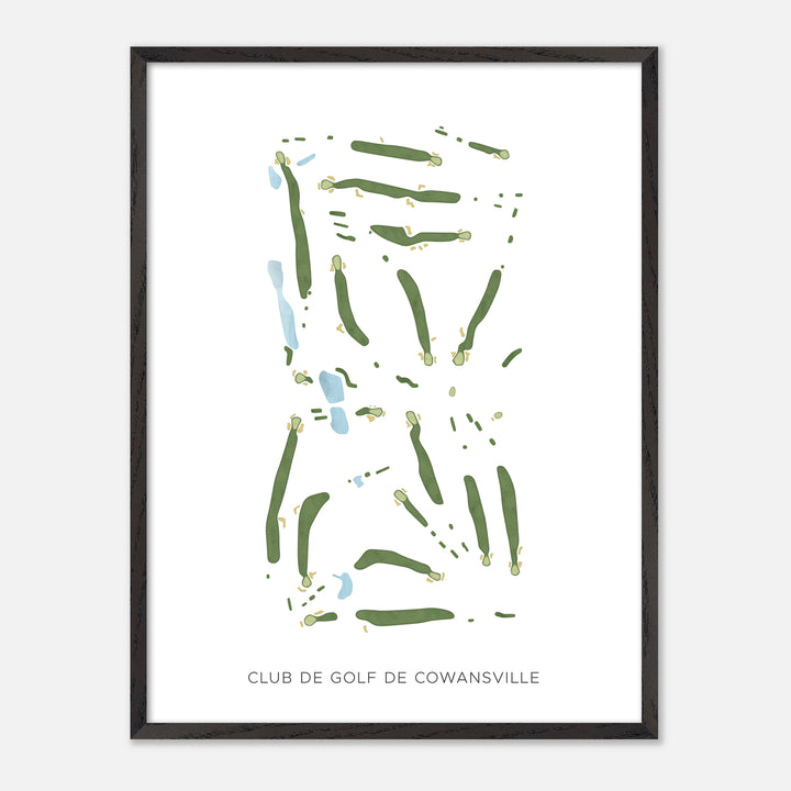 Print of Club de Golf de Cowansville Modern Map