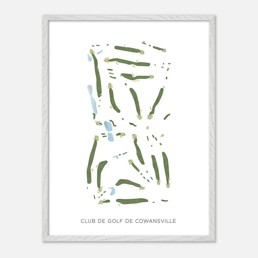 Print of Club de Golf de Cowansville Modern Map