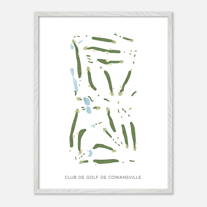 Print of Club de Golf de Cowansville Modern Map