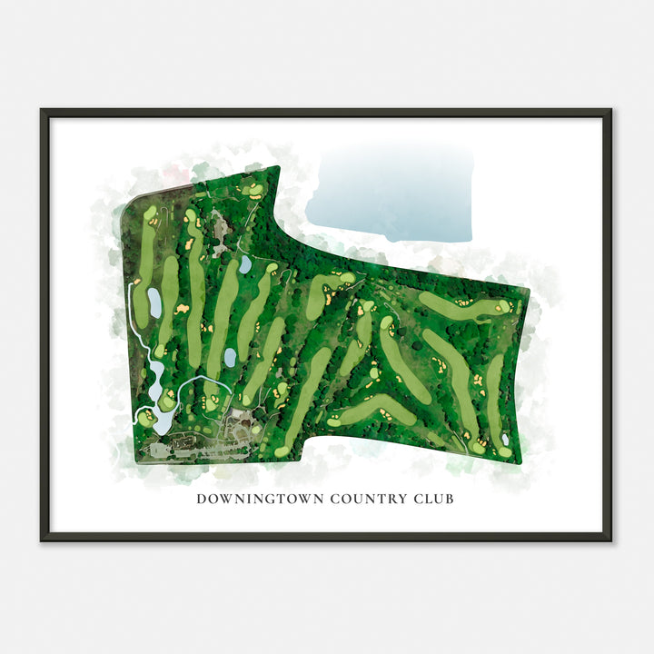 Print of Downingtown Country Club Classic Map