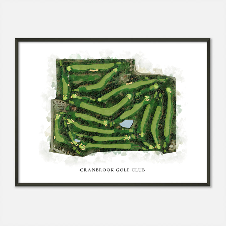 Print of Cranbrook Golf Club Classic Map
