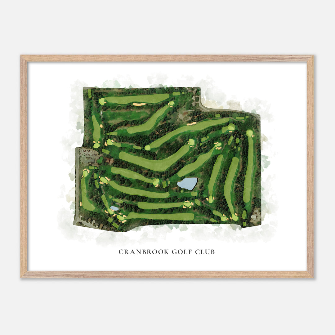 Print of Cranbrook Golf Club Classic Map