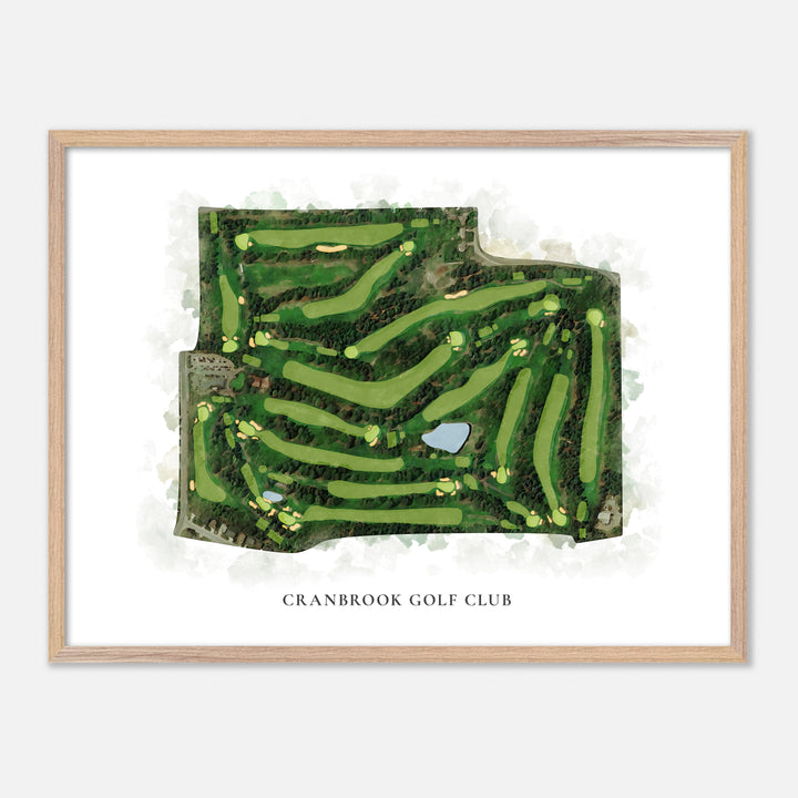 Print of Cranbrook Golf Club Classic Map