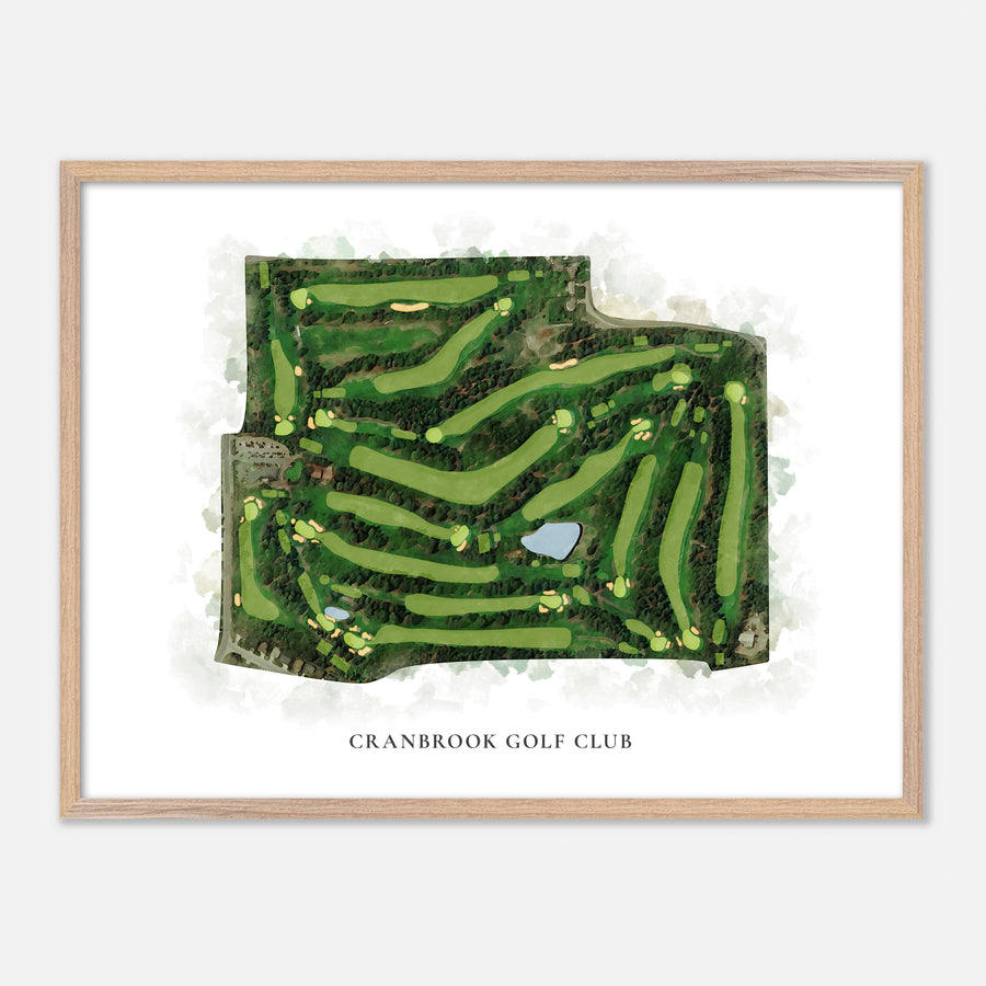 Print of Cranbrook Golf Club Classic Map