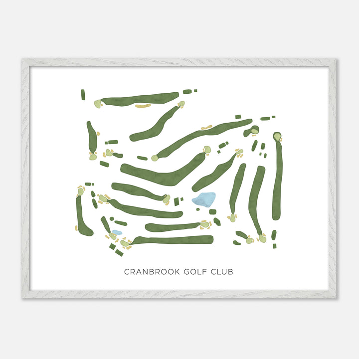 Print of Cranbrook Golf Club Modern Map