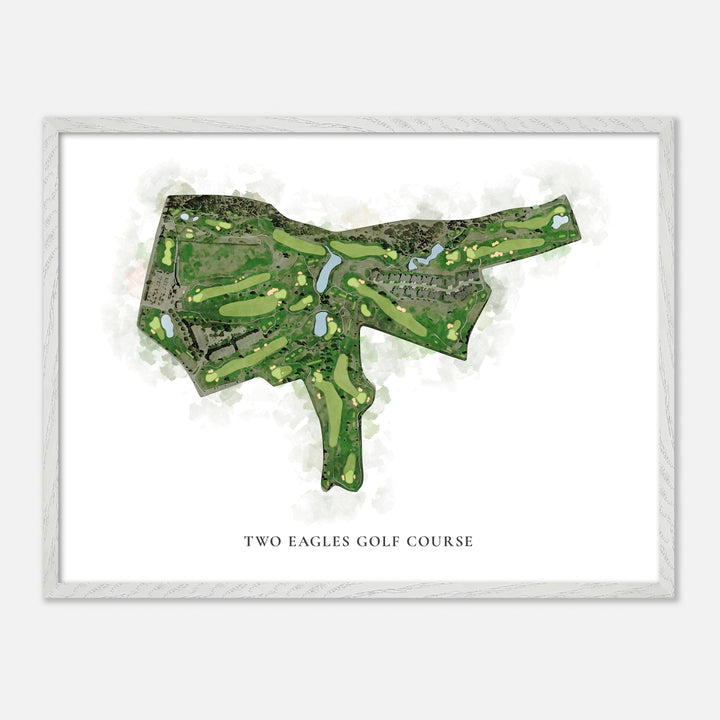 Print of Two Eagles Golf Course Classic Map
