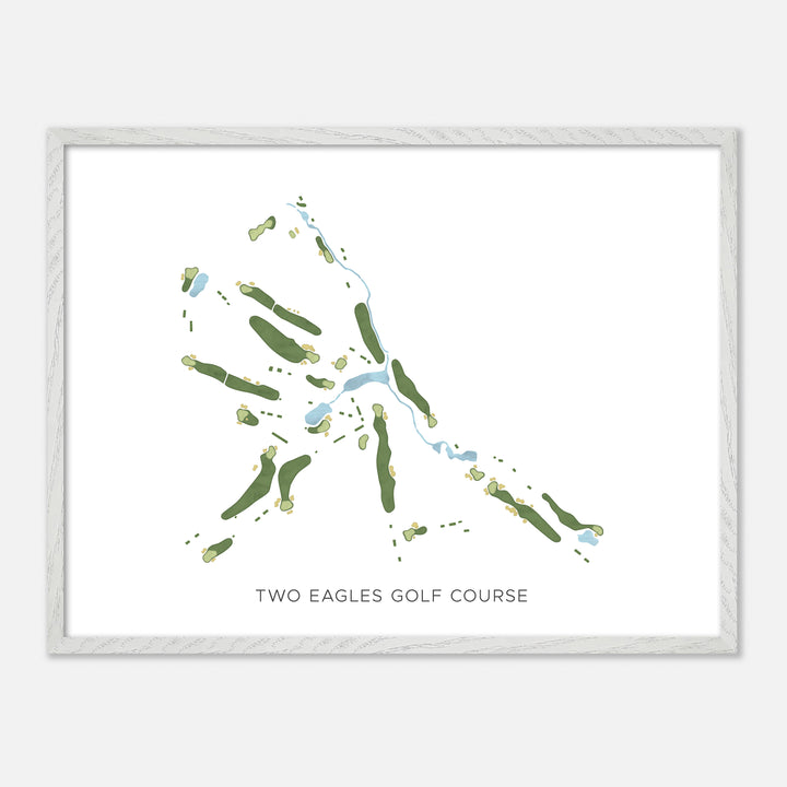 Print of Two Eagles Golf Course Modern Map