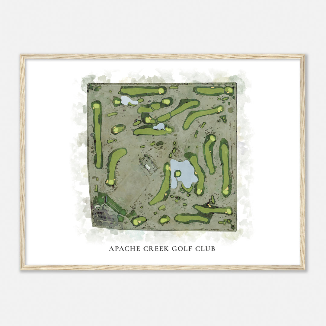 Print of Apache Creek Golf Club Classic Map