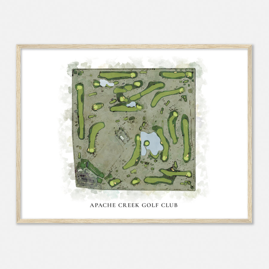 Print of Apache Creek Golf Club Classic Map