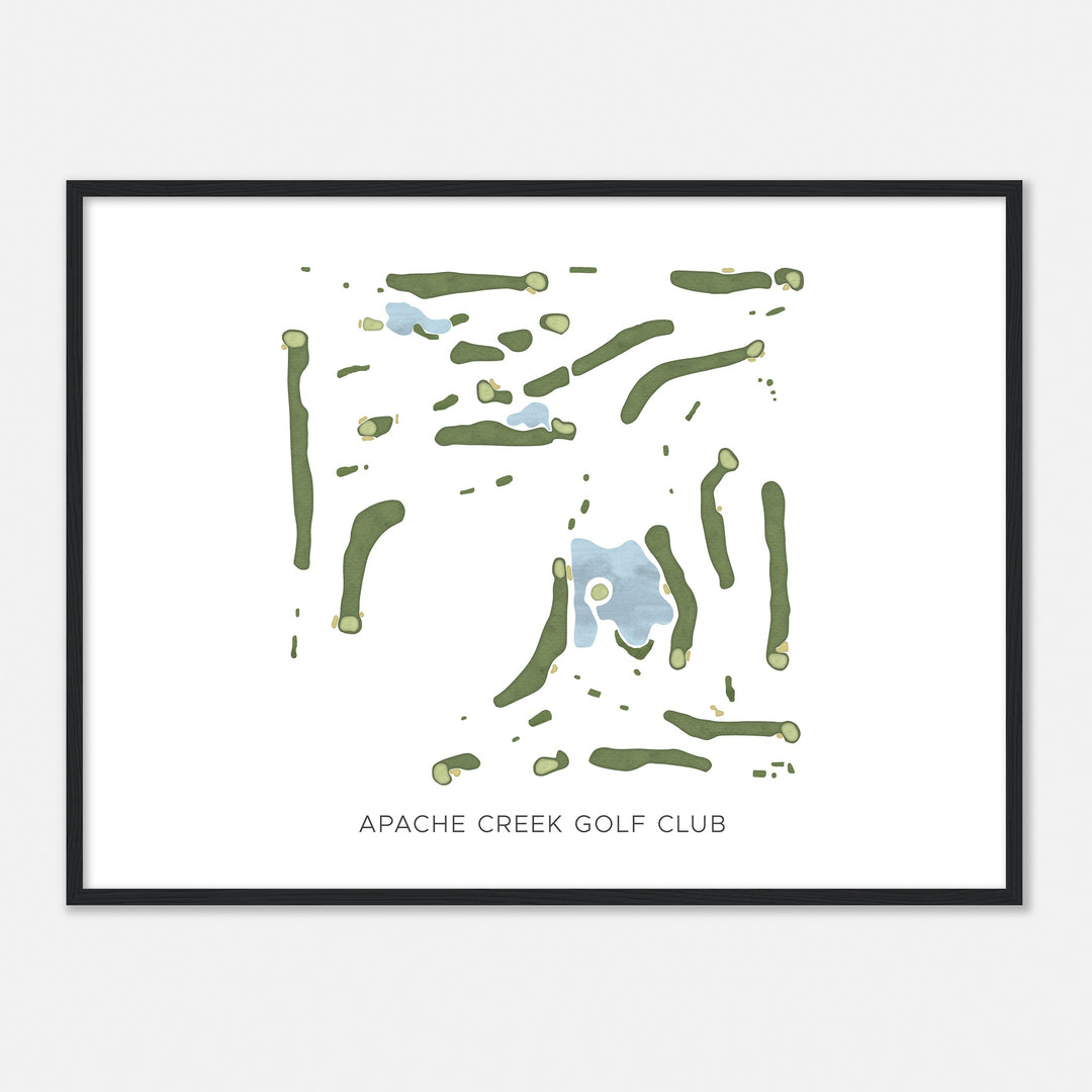 Print of Apache Creek Golf Club Modern Map