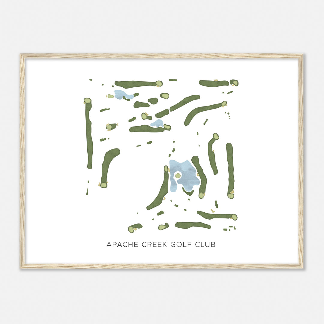 Print of Apache Creek Golf Club Modern Map