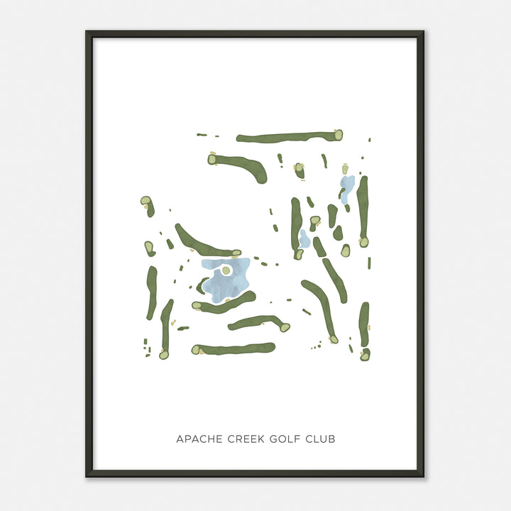 Print of Apache Creek Golf Club Modern Map