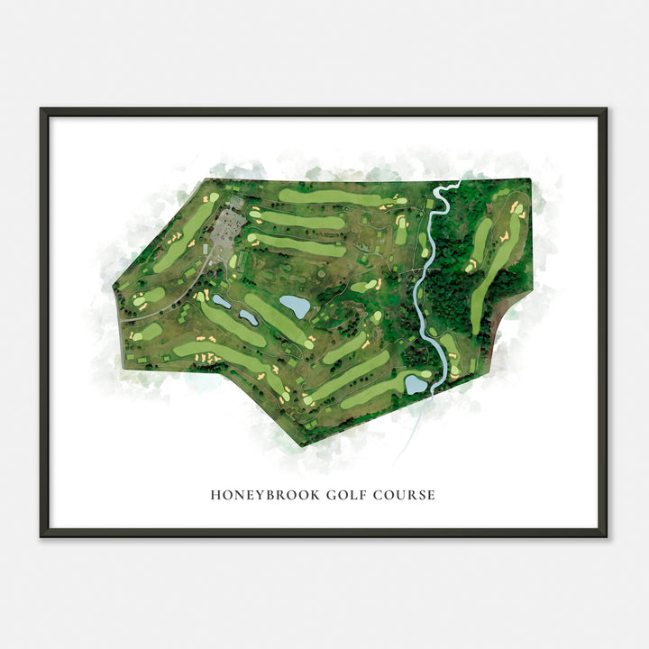 Print of Honeybrook Golf Course Classic Map