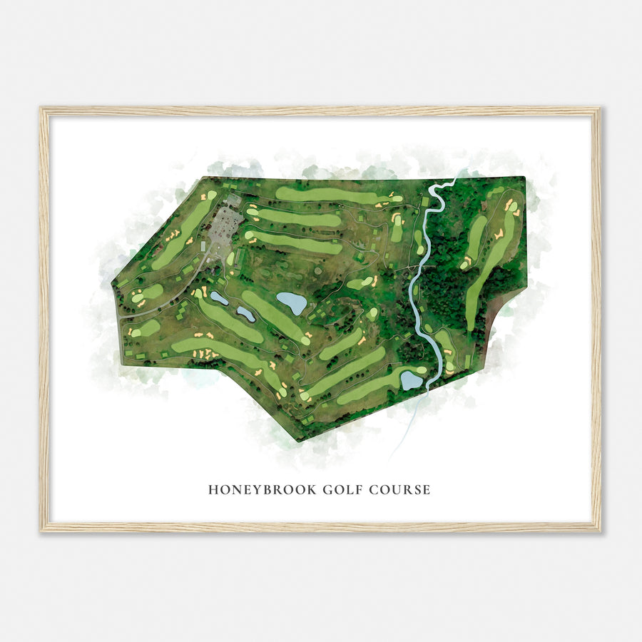 Print of Honeybrook Golf Course Classic Map