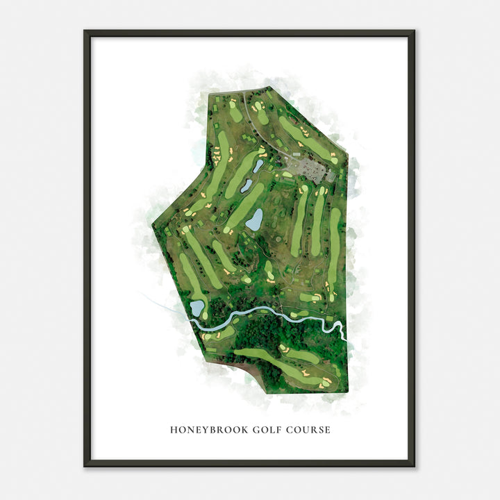 Print of Honeybrook Golf Course Classic Map