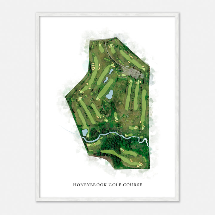 Print of Honeybrook Golf Course Classic Map