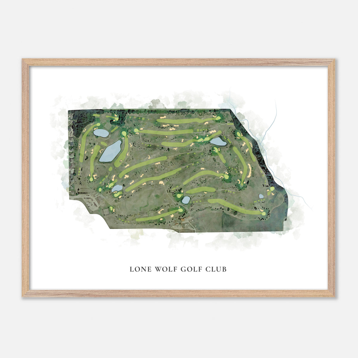 Print of Lone Wolf Golf Club Classic Map