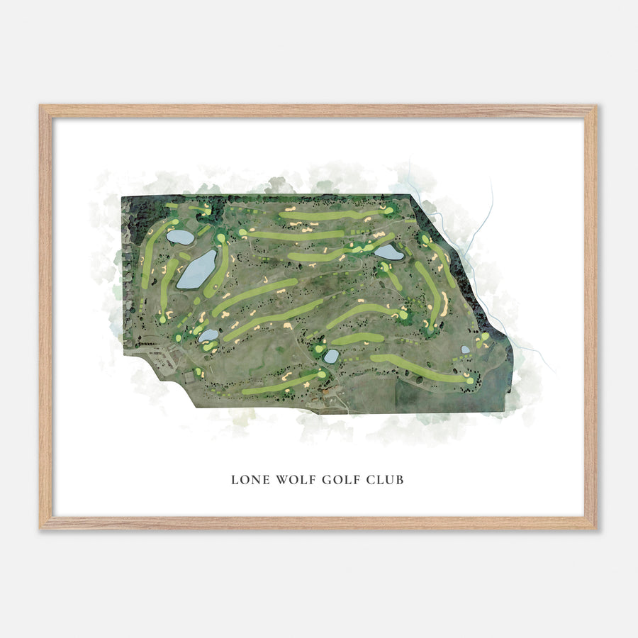 Print of Lone Wolf Golf Club Classic Map