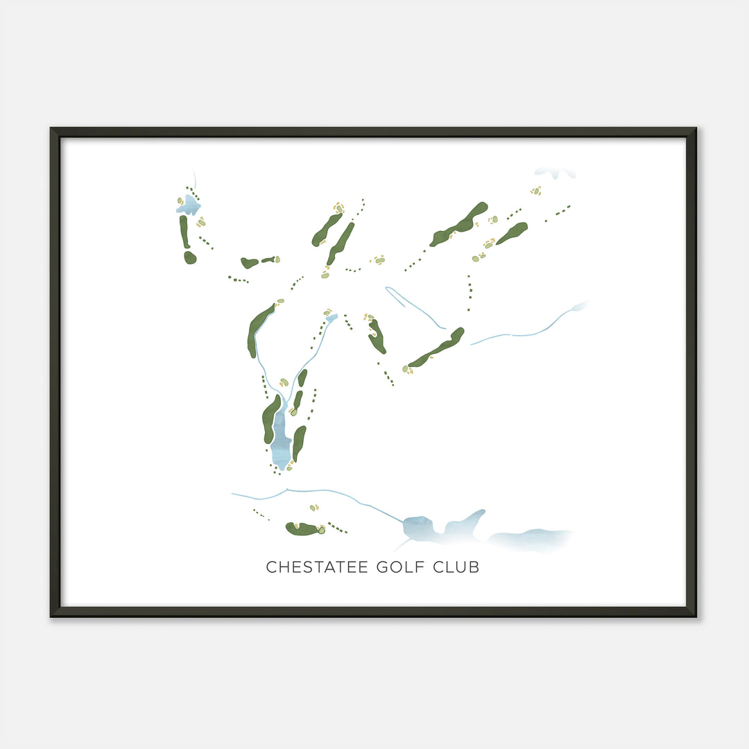Print of Chestatee Golf Club Modern Map