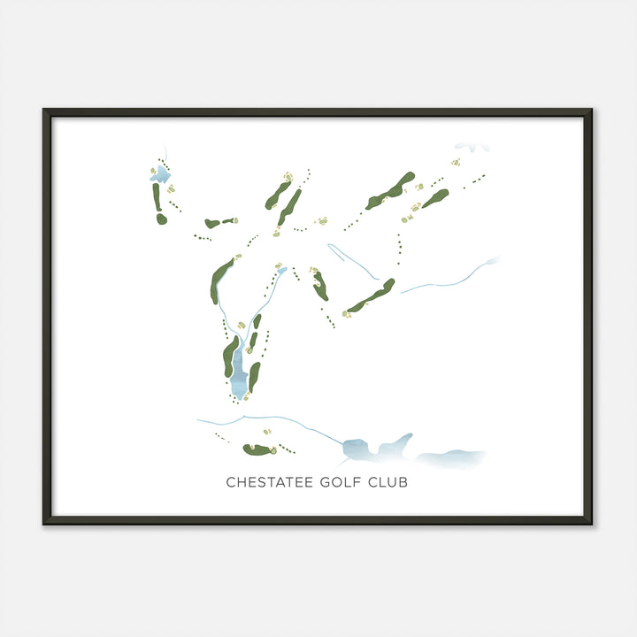 Print of Chestatee Golf Club Modern Map