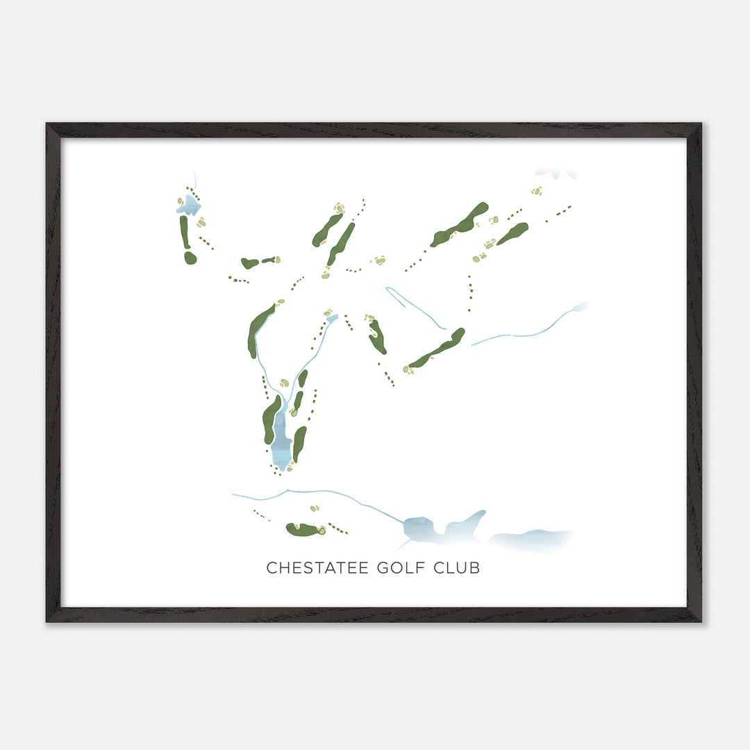 Print of Chestatee Golf Club Modern Map