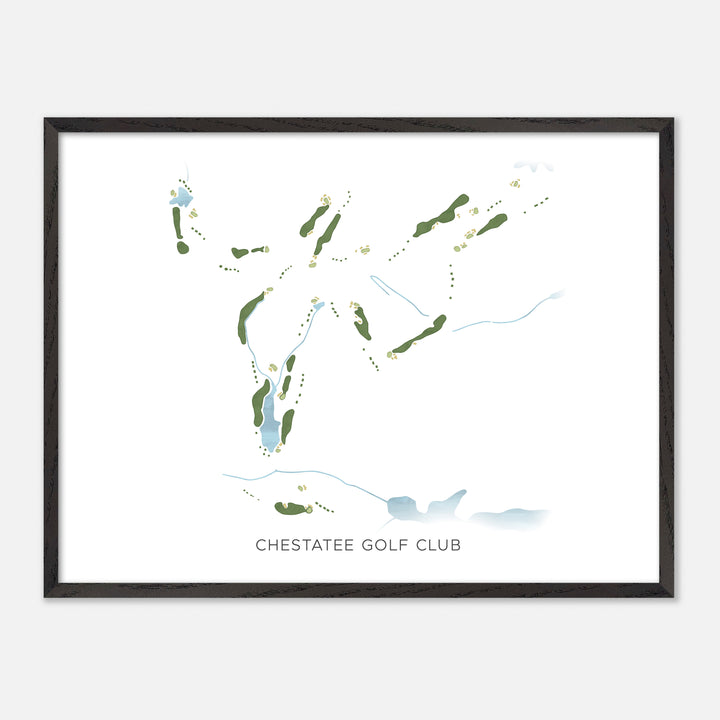 Print of Chestatee Golf Club Modern Map