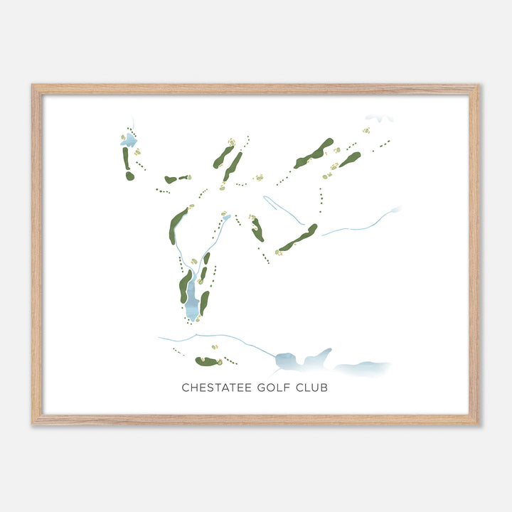 Print of Chestatee Golf Club Modern Map