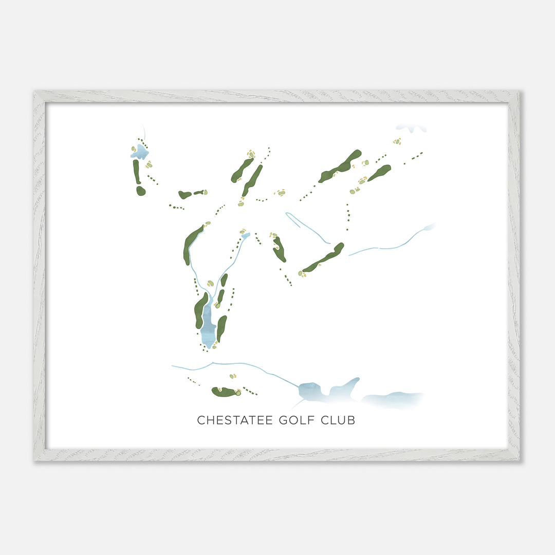 Print of Chestatee Golf Club Modern Map