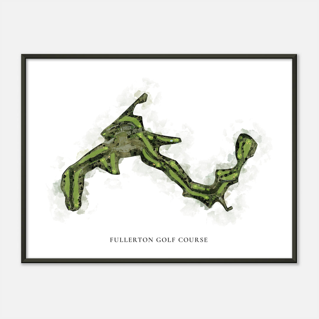 Print of Fullerton Golf Course Classic Map