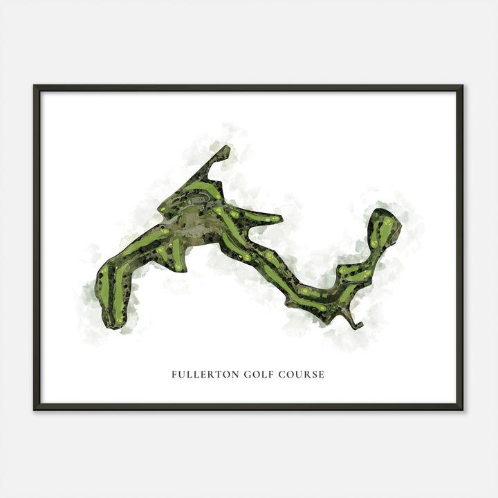 Print of Fullerton Golf Course Classic Map