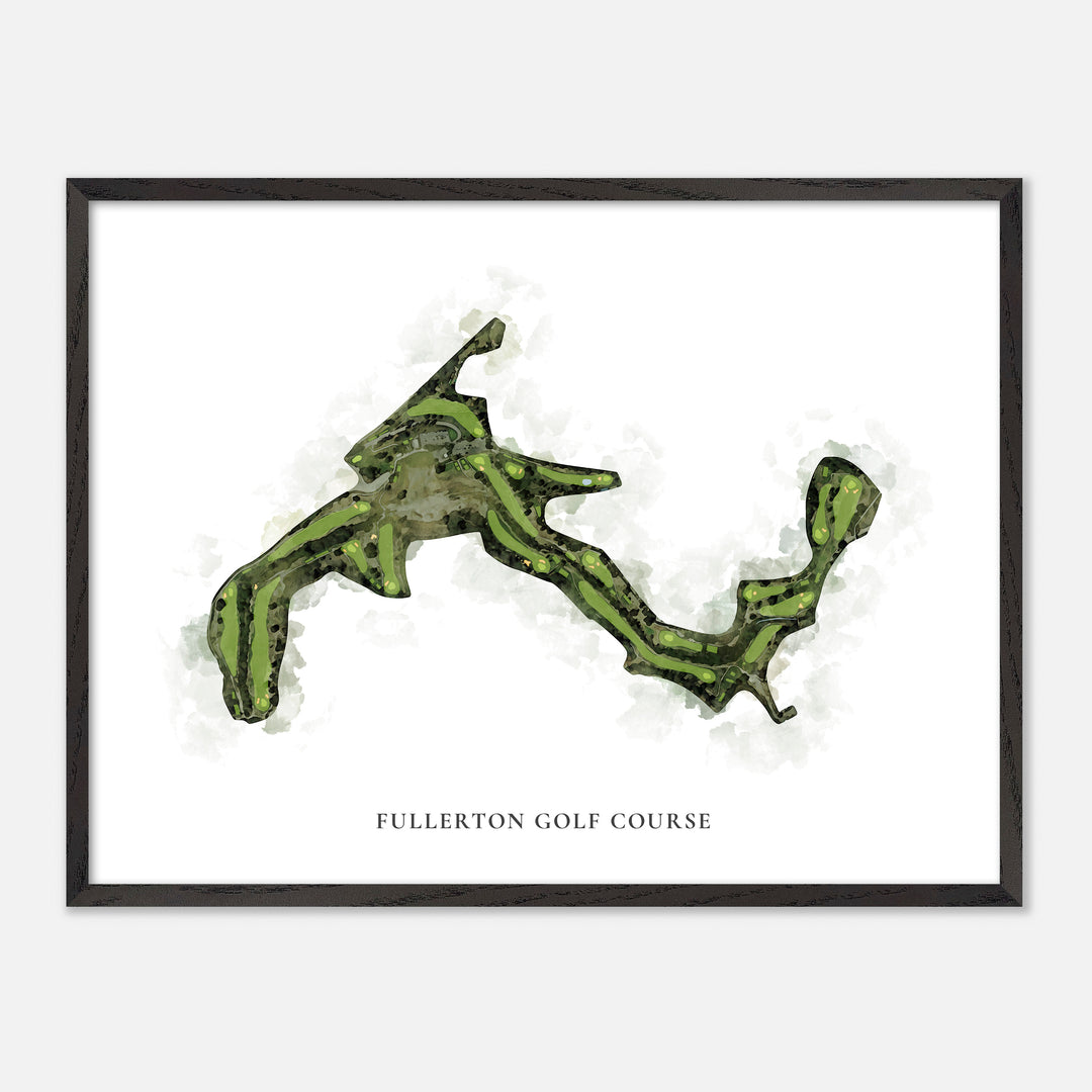 Print of Fullerton Golf Course Classic Map
