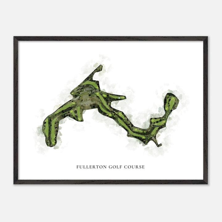 Print of Fullerton Golf Course Classic Map