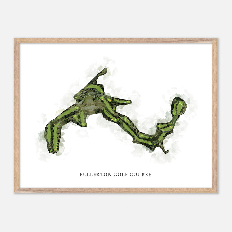 Print of Fullerton Golf Course Classic Map