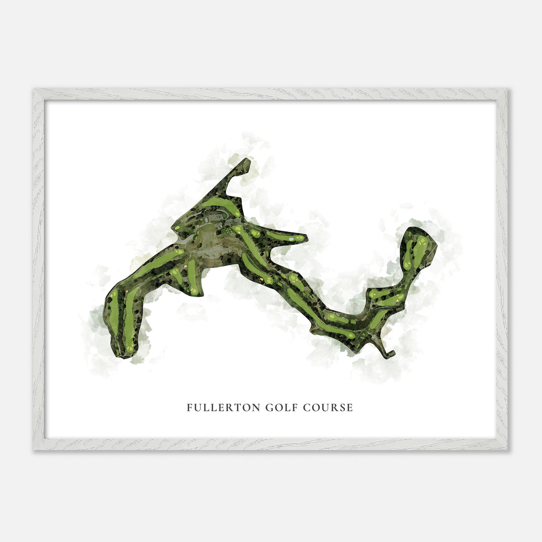 Print of Fullerton Golf Course Classic Map