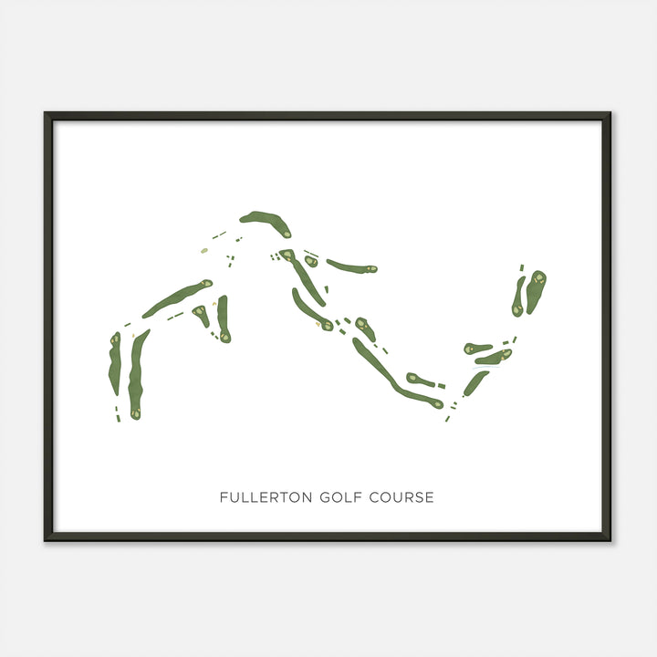 Print of Fullerton Golf Course Modern Map