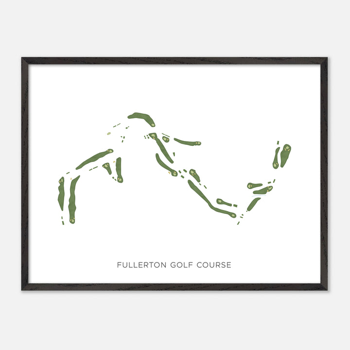Print of Fullerton Golf Course Modern Map