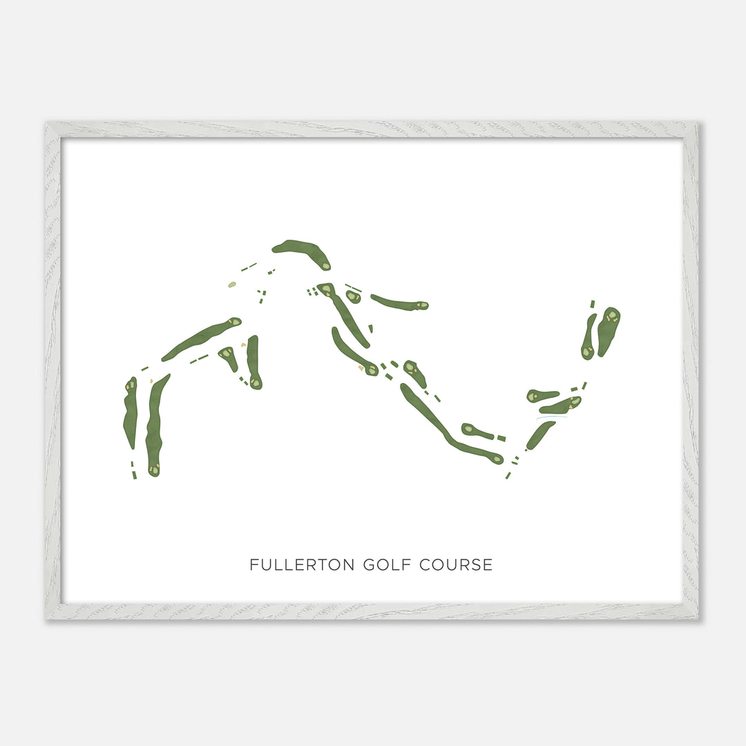 Print of Fullerton Golf Course Modern Map