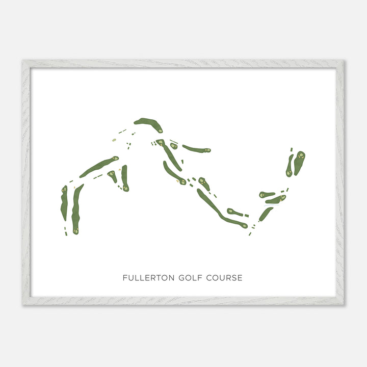 Print of Fullerton Golf Course Modern Map