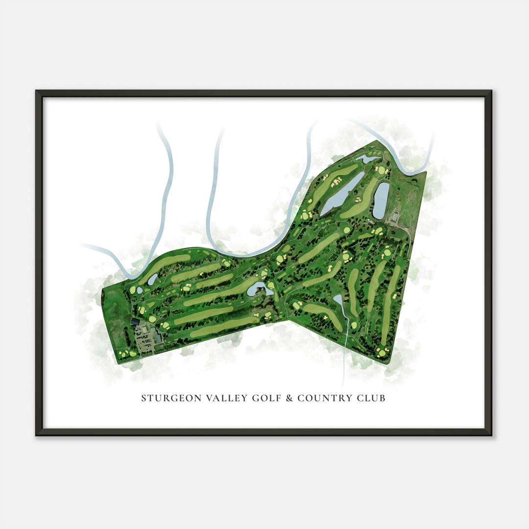 Print of Sturgeon Valley Golf & Country Club Classic Map