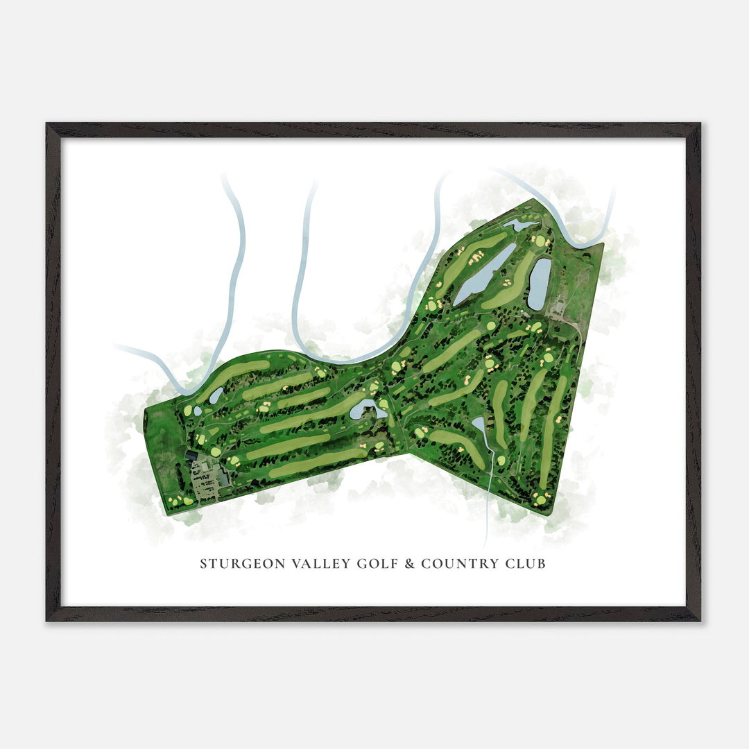 Print of Sturgeon Valley Golf & Country Club Classic Map