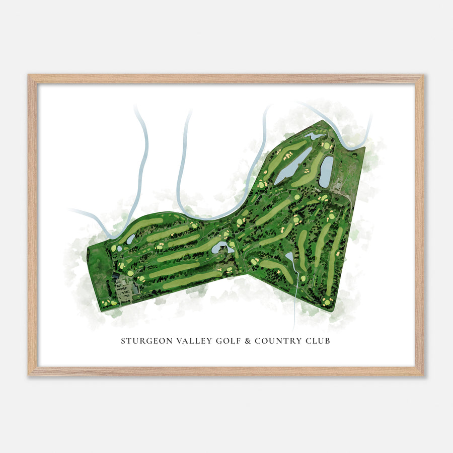 Print of Sturgeon Valley Golf & Country Club Classic Map