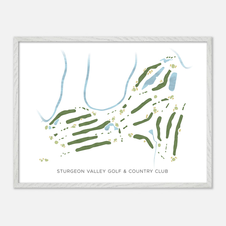 Print of Sturgeon Valley Golf & Country Club Modern Map