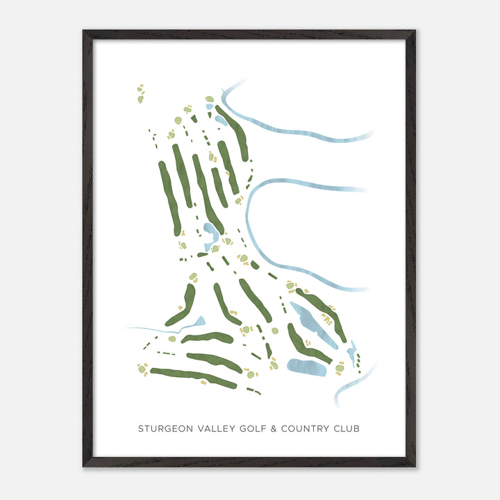 Print of Sturgeon Valley Golf & Country Club Modern Map