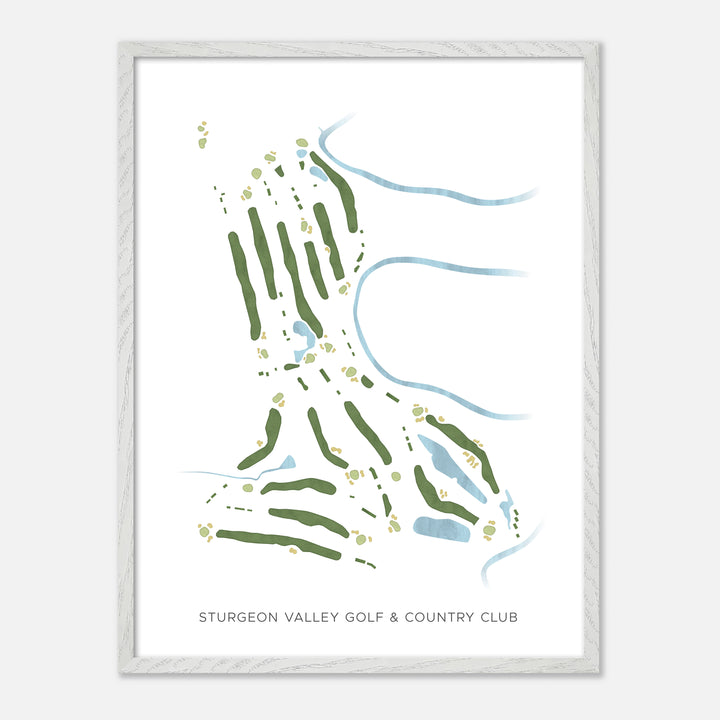 Print of Sturgeon Valley Golf & Country Club Modern Map