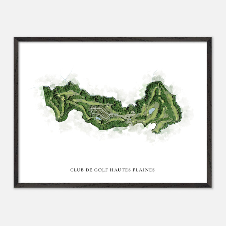Print of Club De Golf Hautes Plaines Classic Map